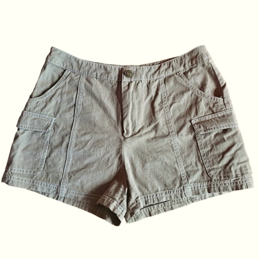 #17 SADIE & SAGE 100% Cotton High Rise Cargo Shorts Size M